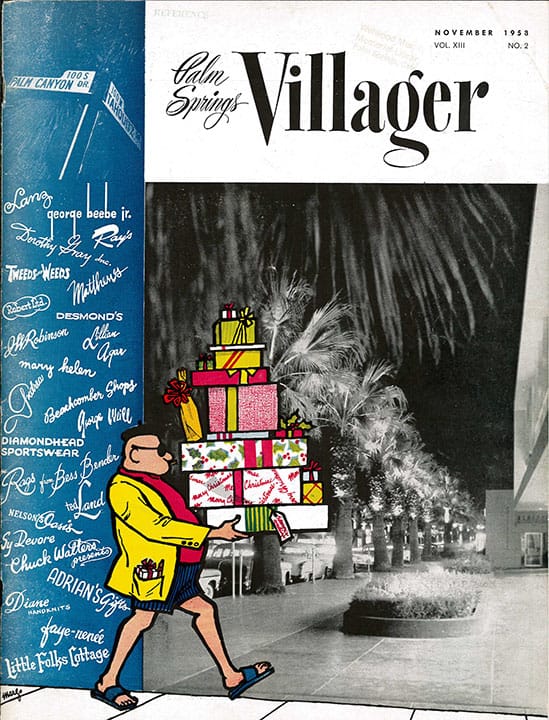Palm Springs Villager - November 1958 - Cover Poster