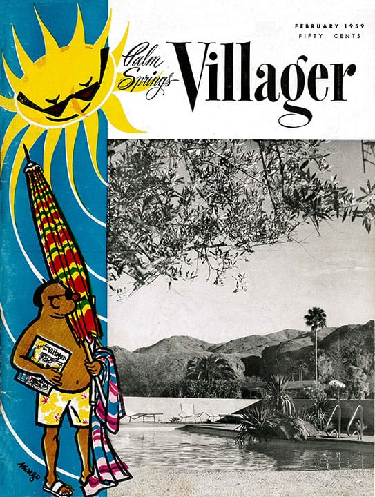 Palm Springs Villager - February 1959 - Cover Poster
