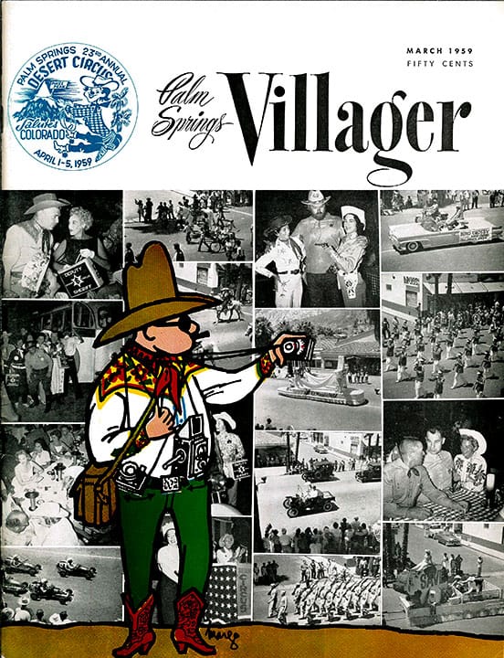 Palm Springs Villager - March 1959 - Cover Poster